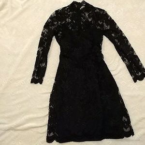 Black lace dress
